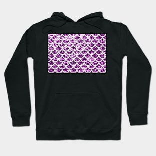 Glittery fish pattern Hoodie